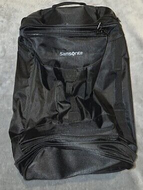 Samsonite Andante 2 Wheeled Rolling Duffel Bag All Black 22"